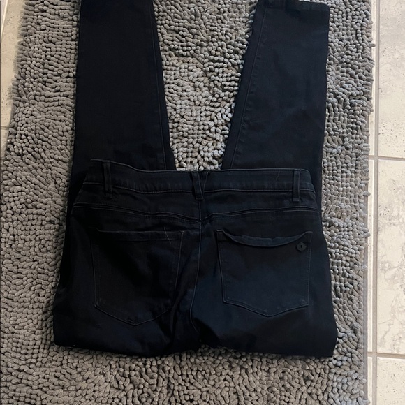 Democracy Jet Black Straight Leg Pants - Picture 5 of 7